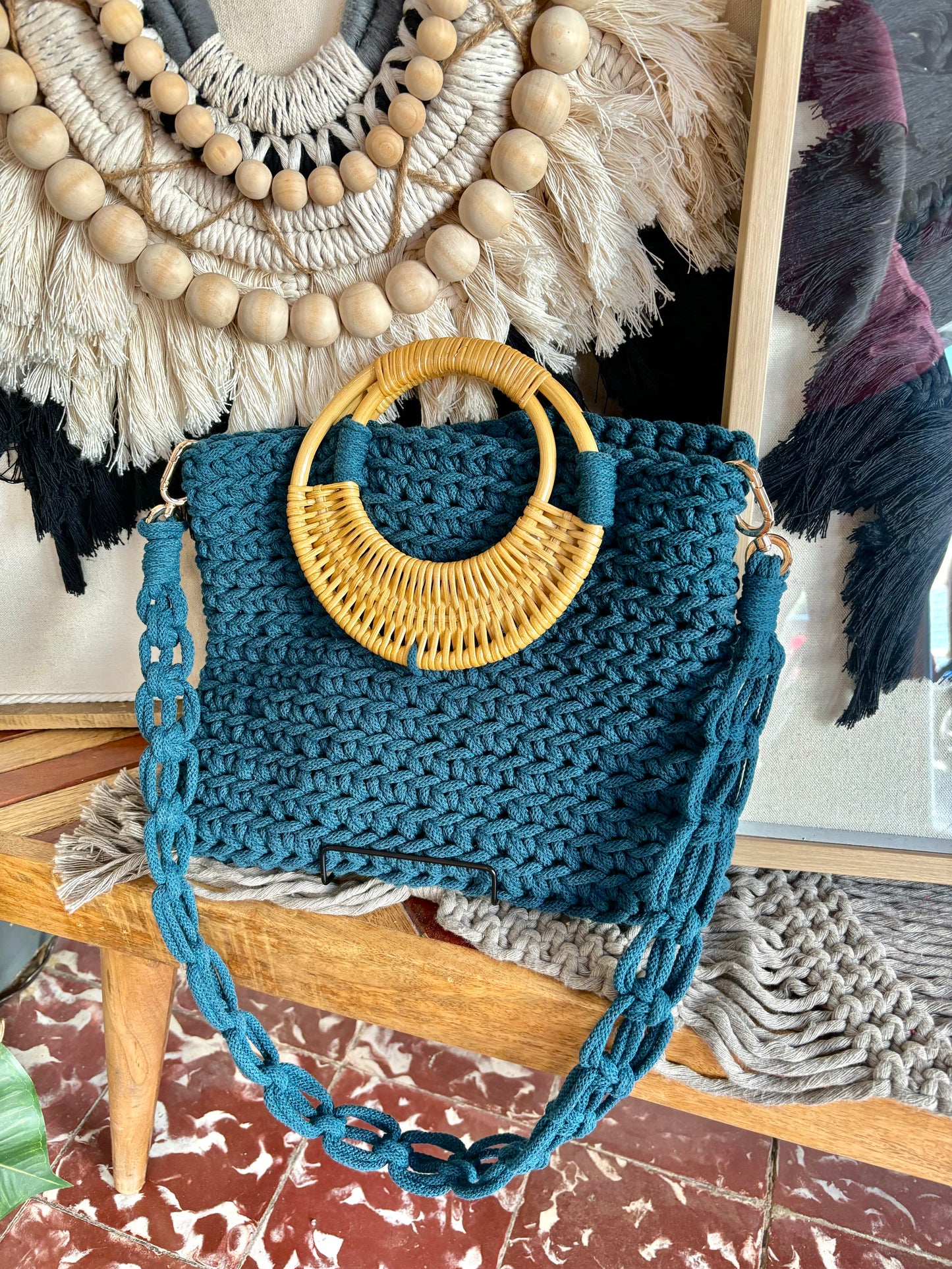 Crochet purse