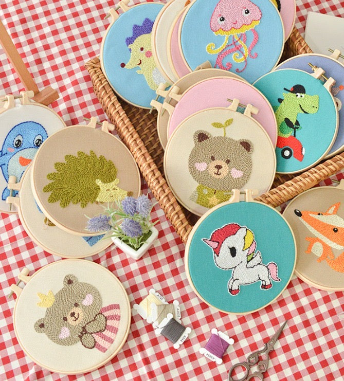 Kit de punch needle con aguja