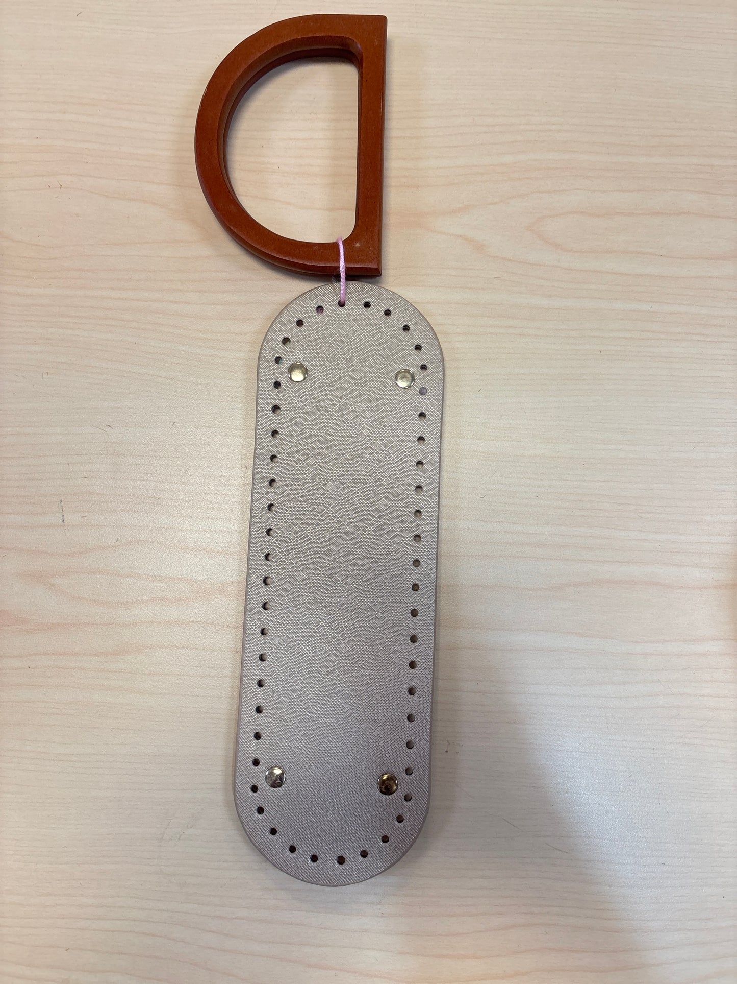 Kit de cartera con asa de madera