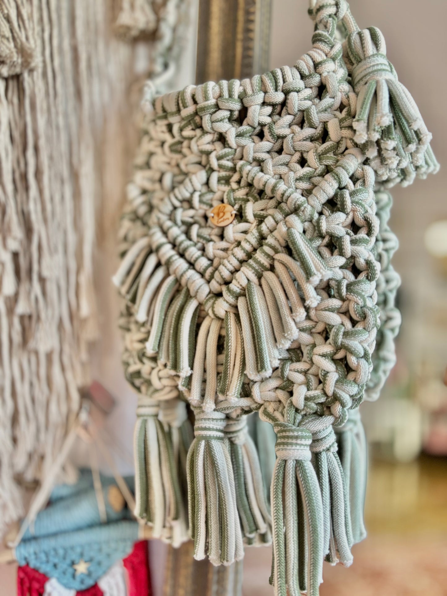 Macrame purse