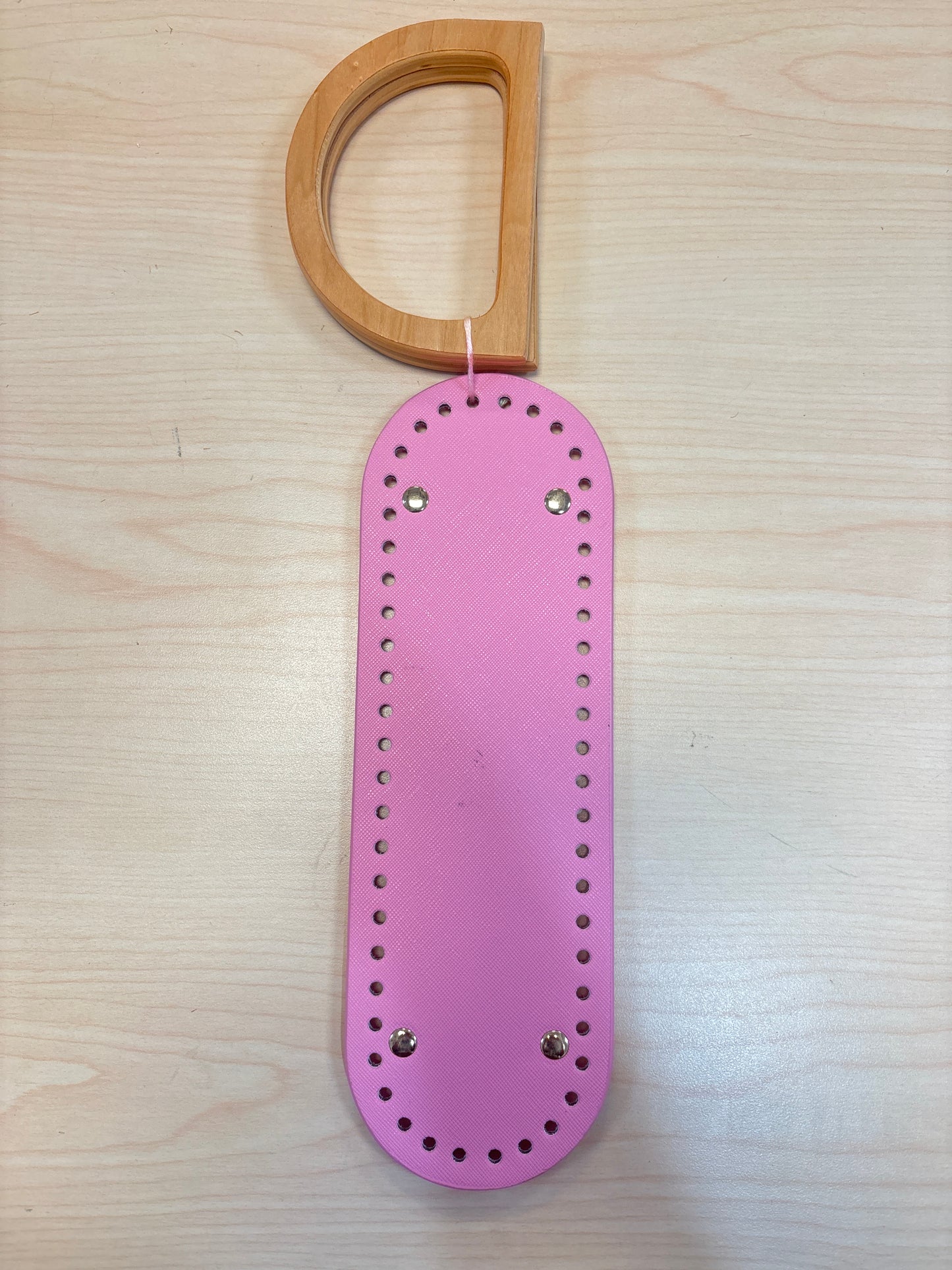 Kit de cartera con asa de madera