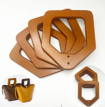 ASAS PARA BOLSOS madera y acrilico