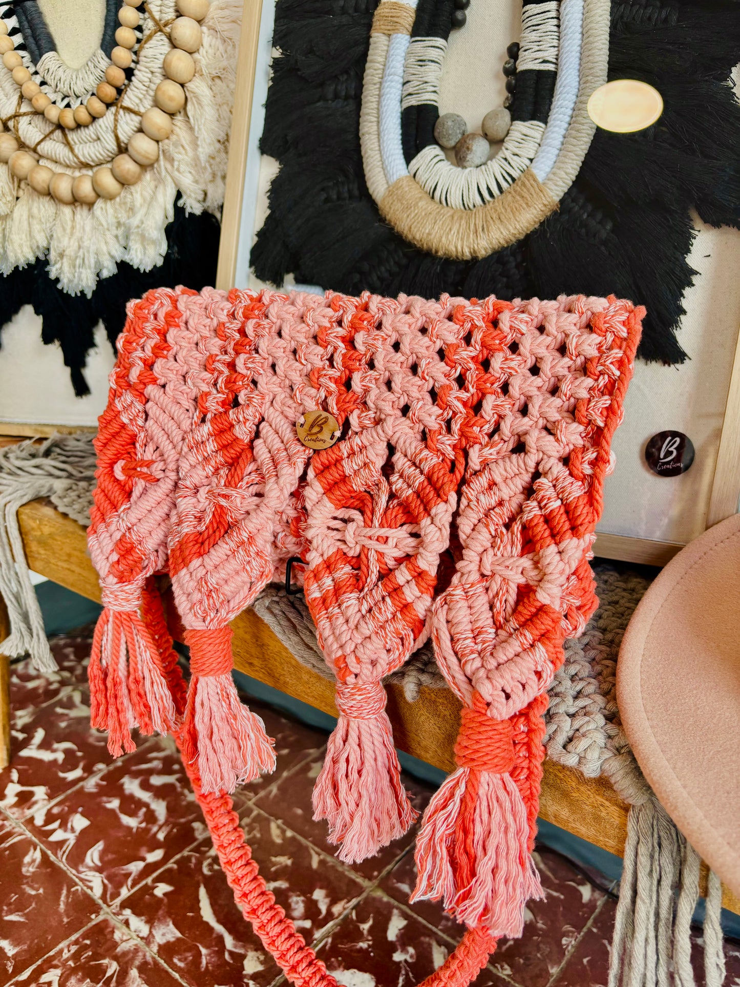 Macrame purse