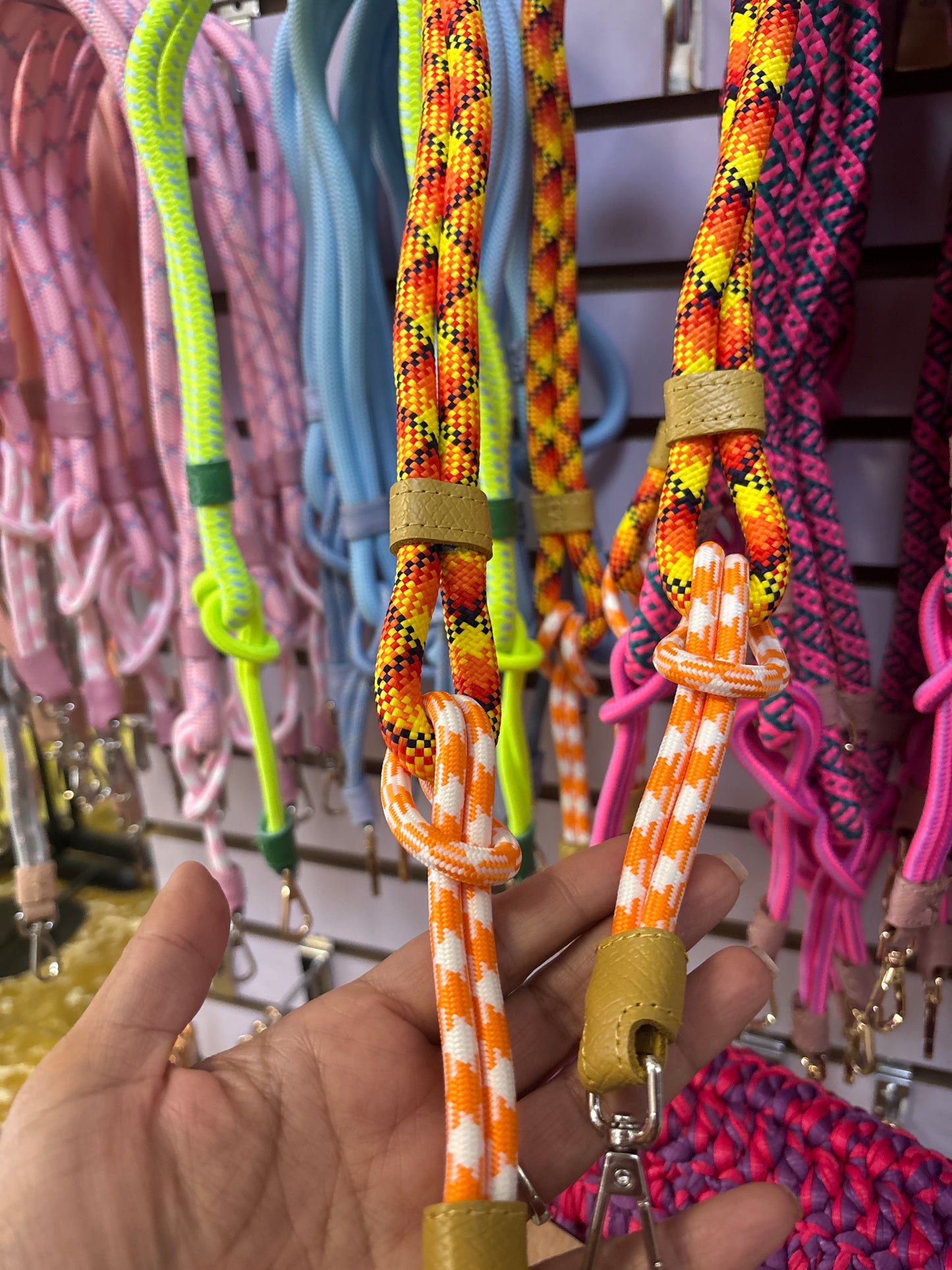 Mangos de cartera multicolor