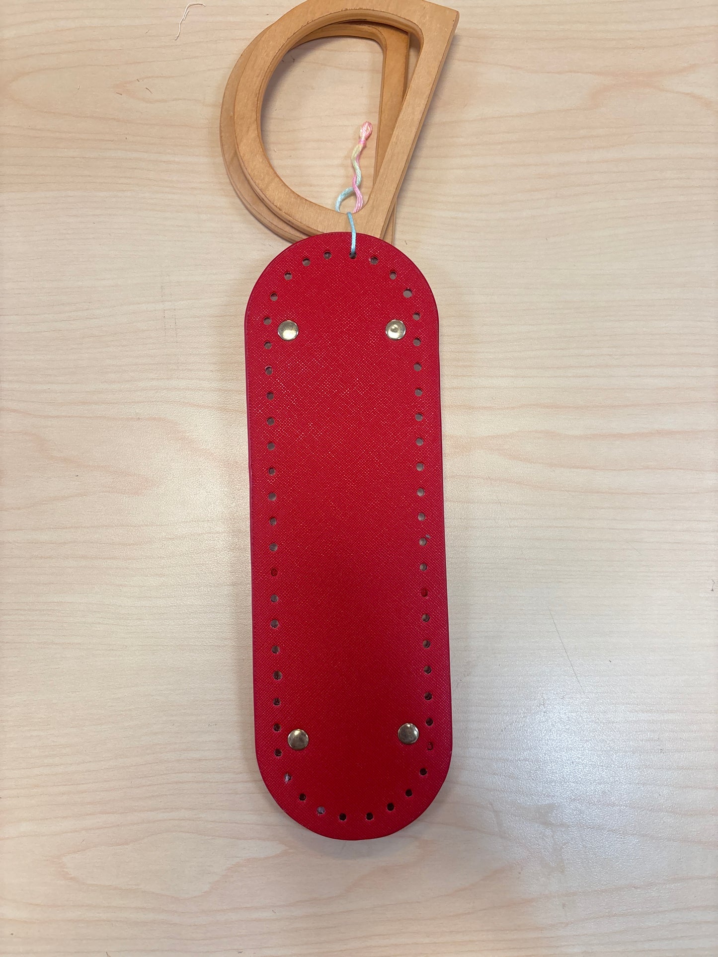 Kit de cartera con asa de madera