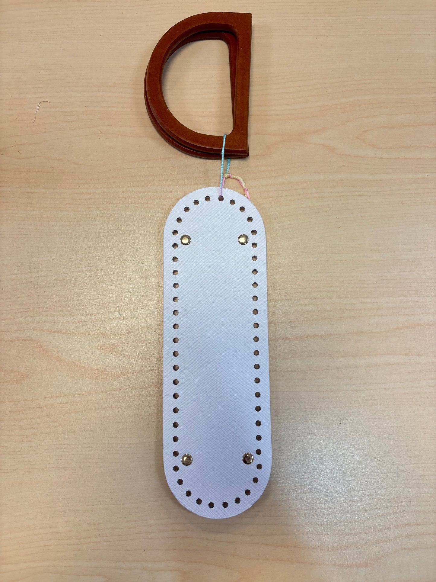 Kit de cartera con asa de madera