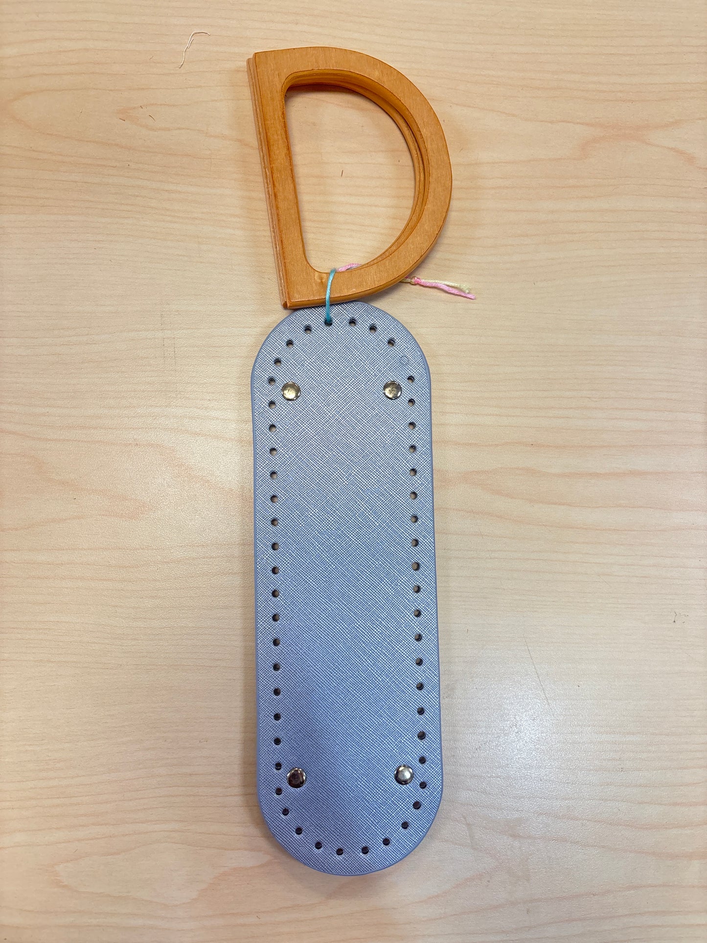 Kit de cartera con asa de madera