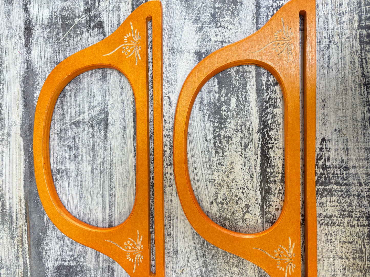 ASAS PARA BOLSOS madera y acrilico