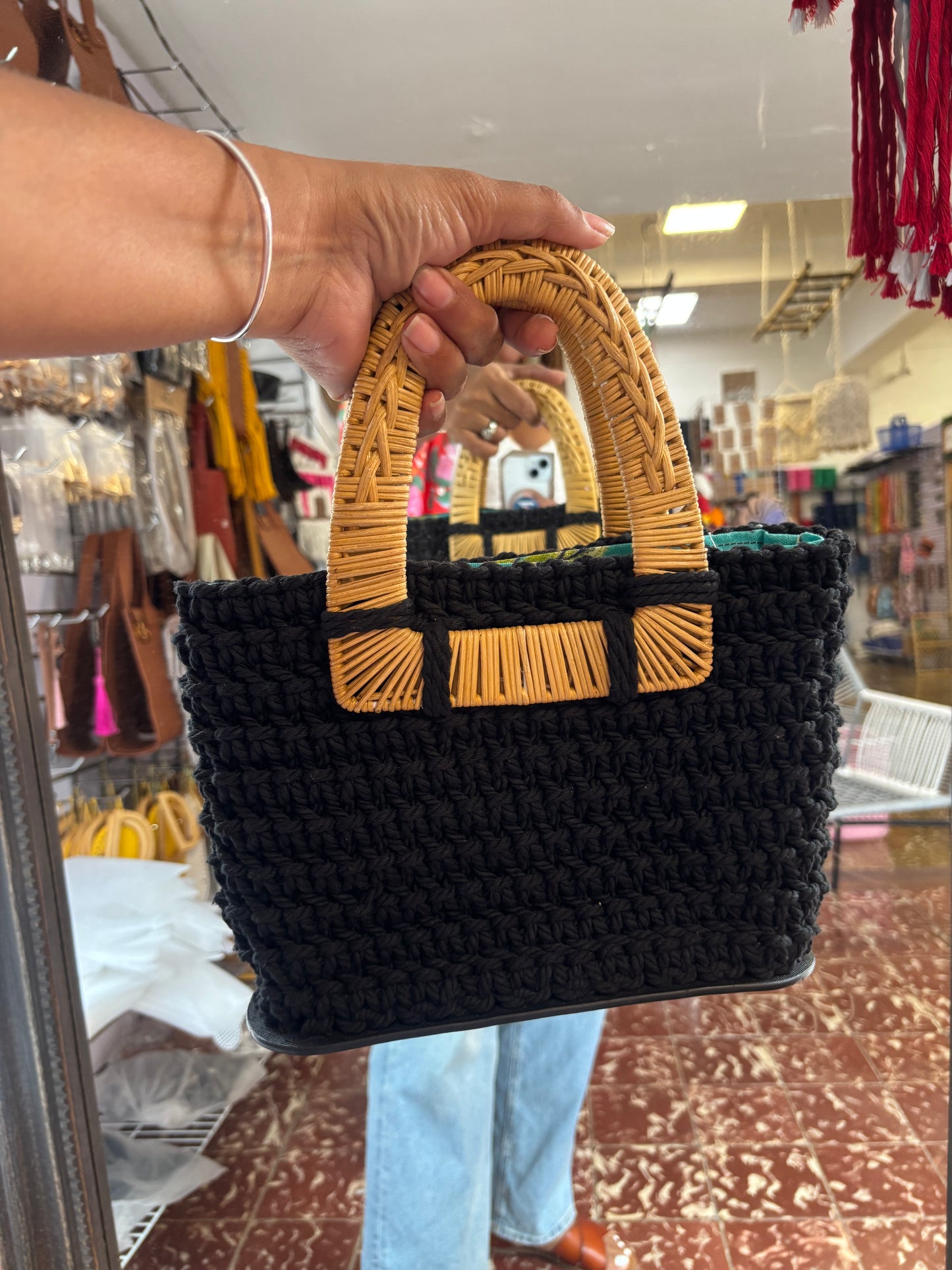 Cartera macramé