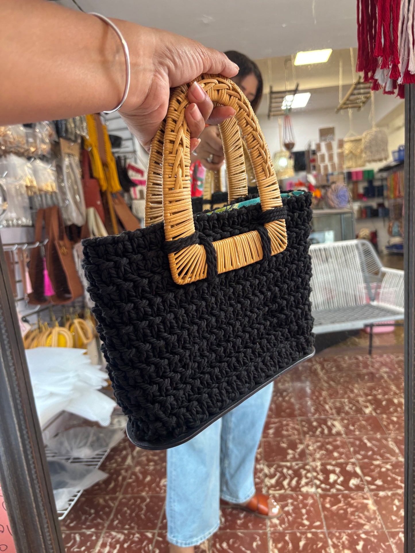 Cartera macramé