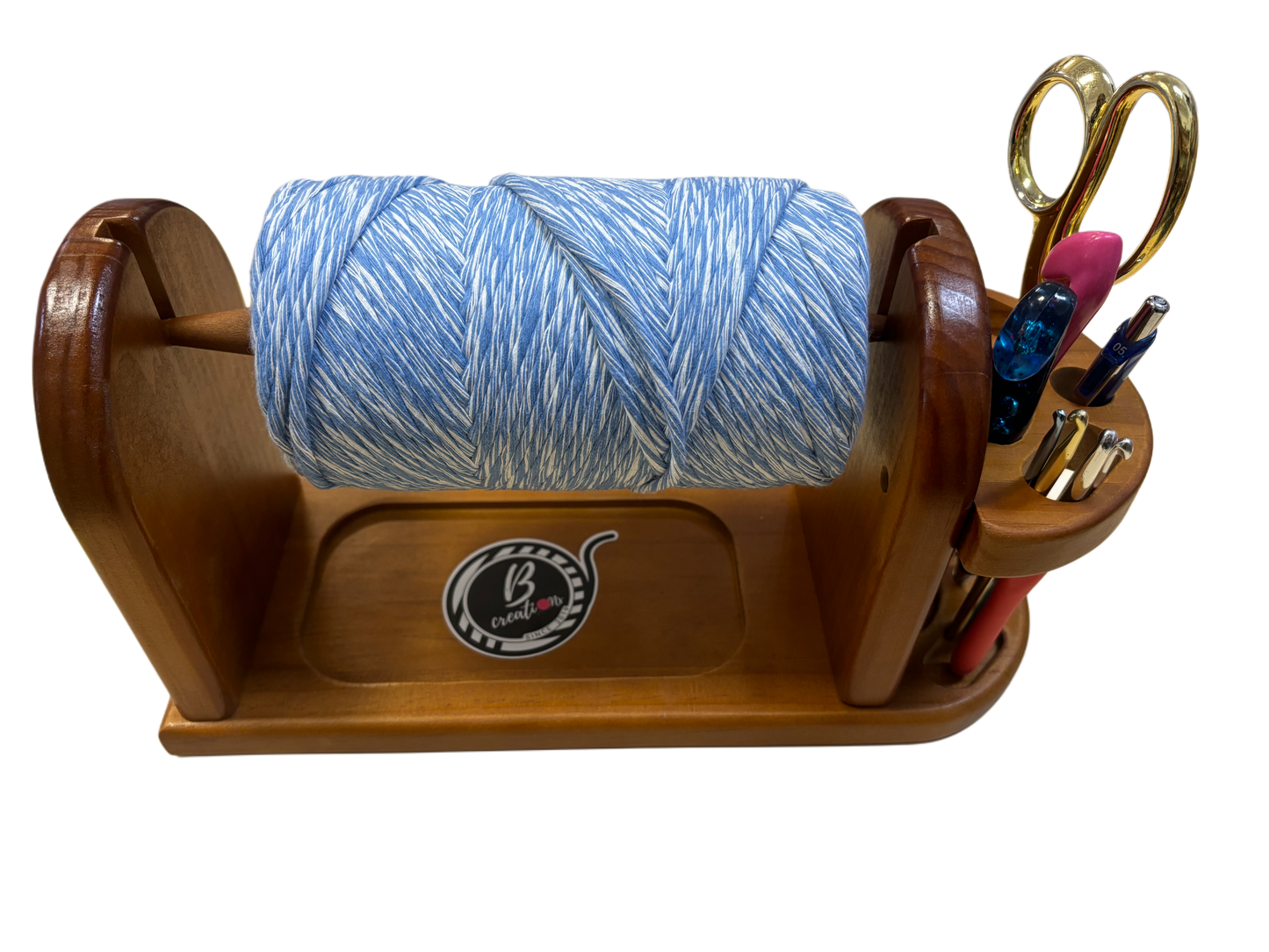 Yarn and tools Wooden holder