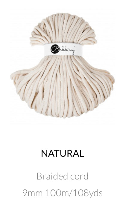 9mm Braided Cord- Bobbiny Premium Cord