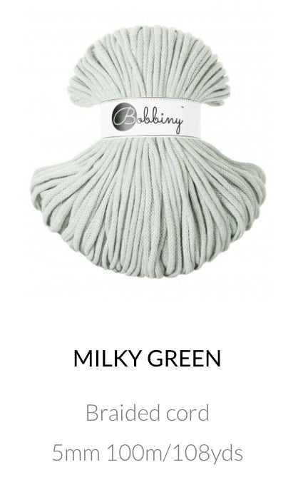 5mm Braided Cord- Bobbiny Premium Cord