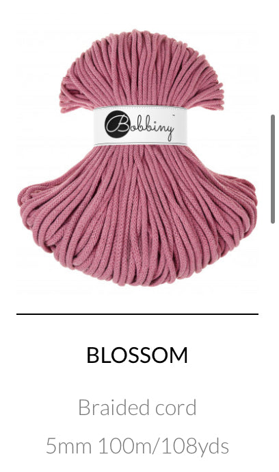 5mm Braided Cord- Bobbiny Premium Cord