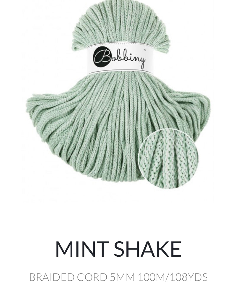 5mm Braided Cord- Bobbiny Premium Cord