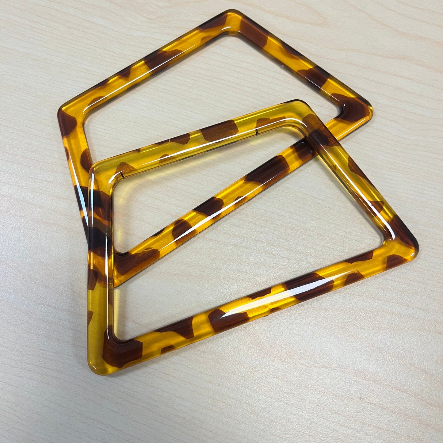 ASAS PARA BOLSOS madera y acrilico