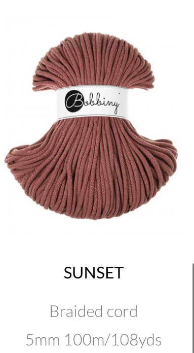 5mm Braided Cord- Bobbiny Premium Cord