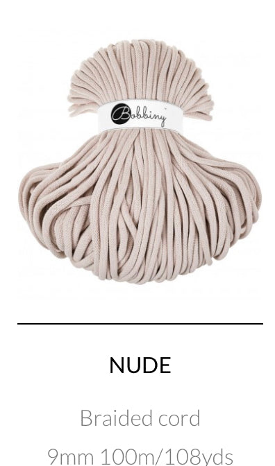 9mm Braided Cord- Bobbiny Premium Cord