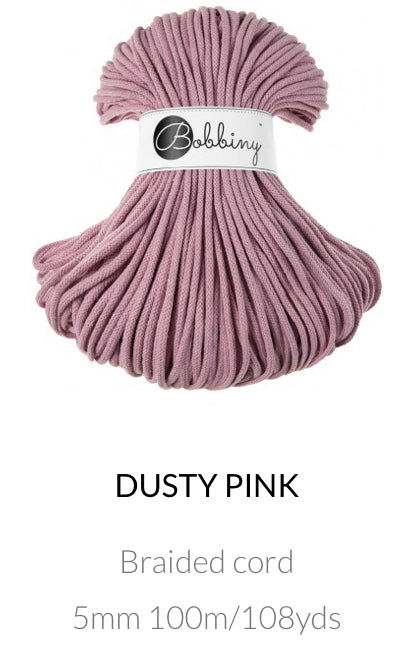 5mm Braided Cord- Bobbiny Premium Cord