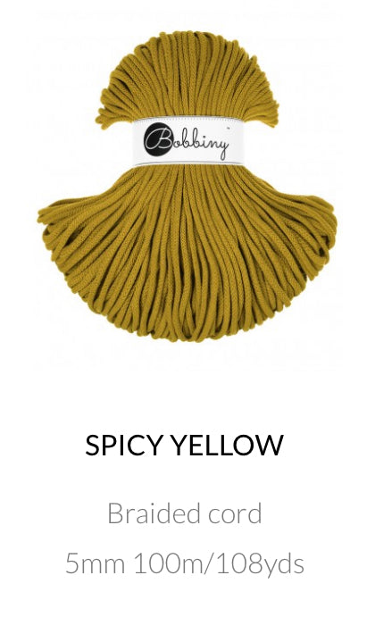 5mm Braided Cord- Bobbiny Premium Cord