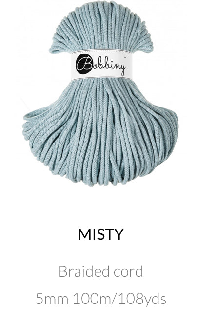 5mm Braided Cord- Bobbiny Premium Cord