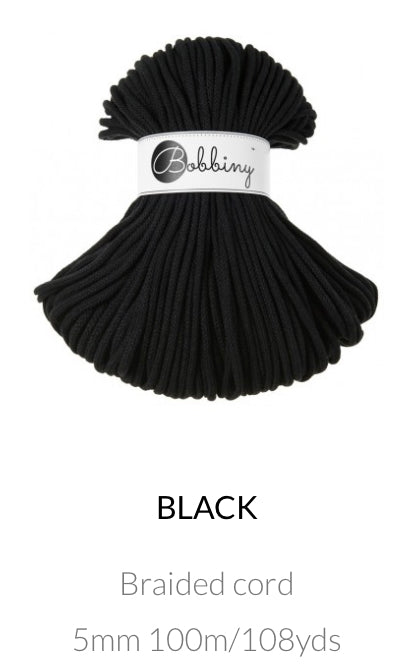 5mm Braided Cord- Bobbiny Premium Cord