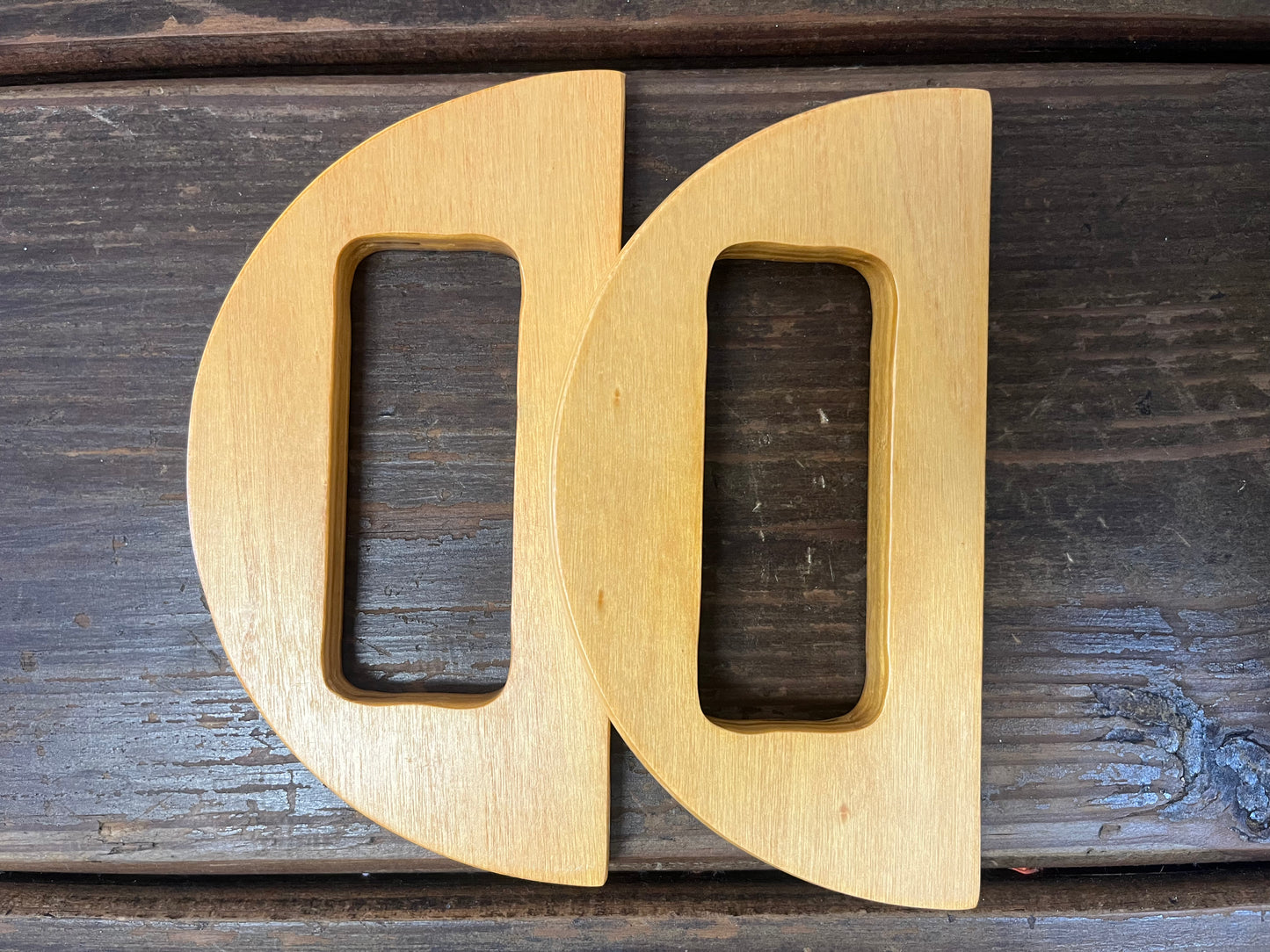 ASAS PARA BOLSOS madera y acrilico