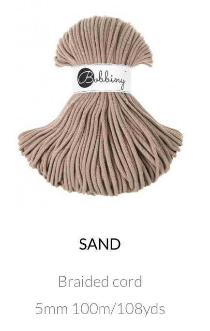 5mm Braided Cord- Bobbiny Premium Cord
