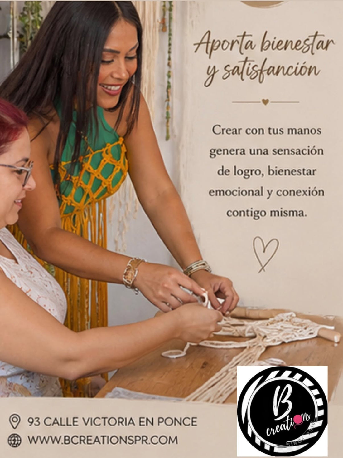 Aporta bienestar y satisfacción - Bcreationspr