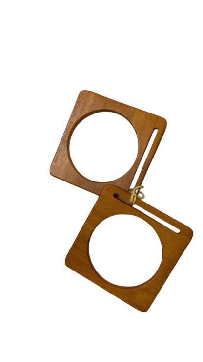 ASAS PARA BOLSOS madera y acrilico