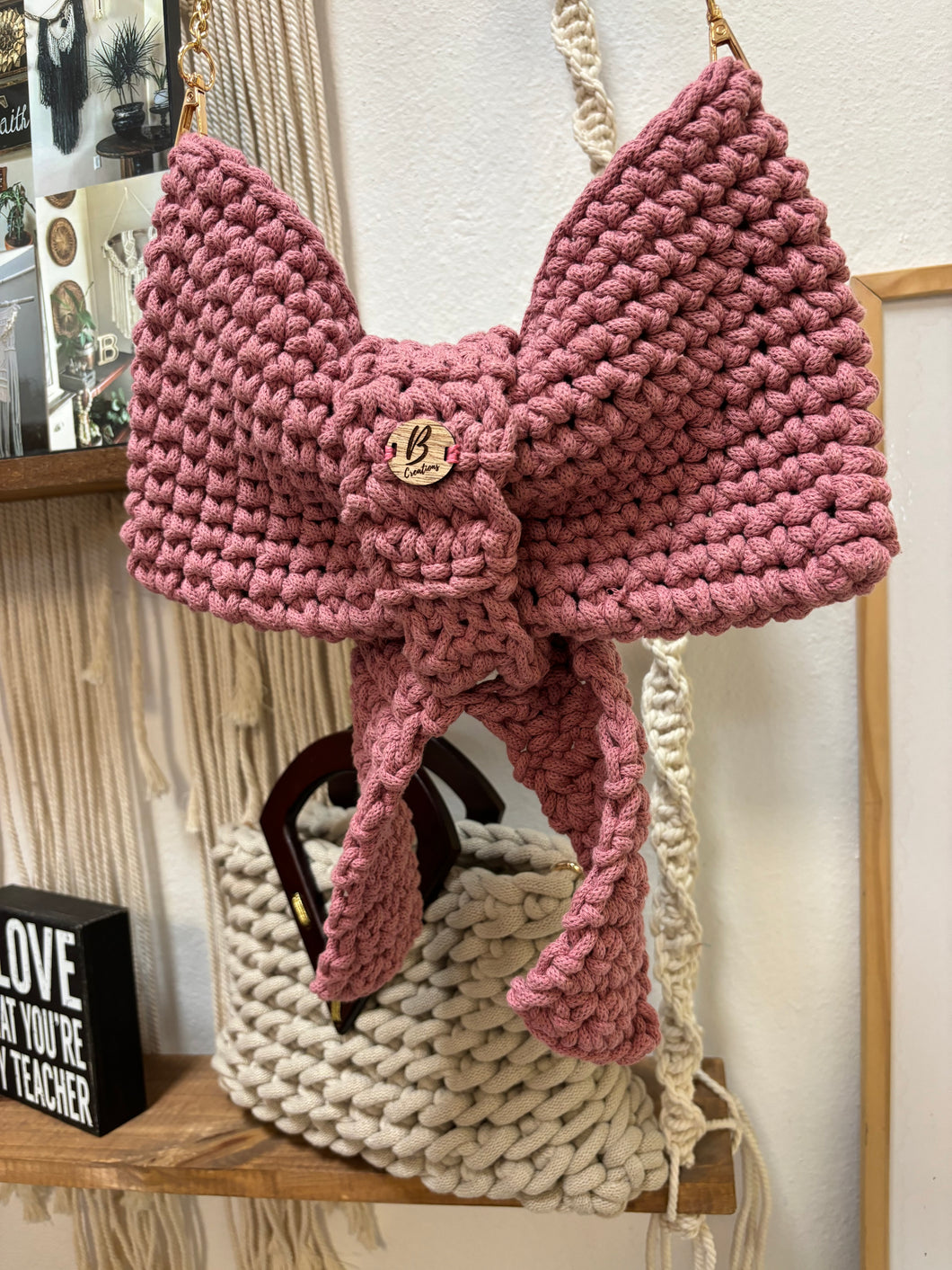 Coquette Crochet purse