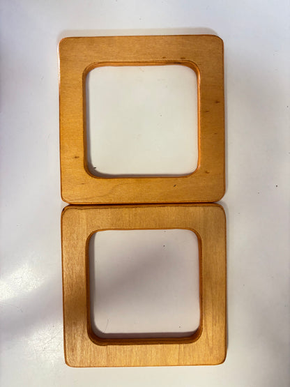 ASAS PARA BOLSOS madera y acrilico