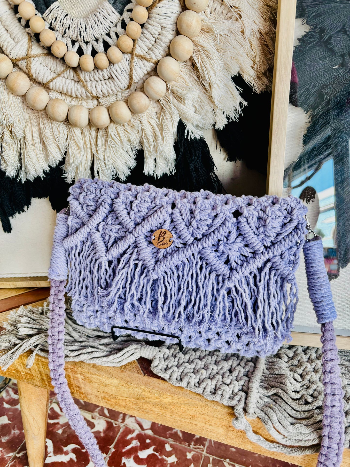 Macrame purse