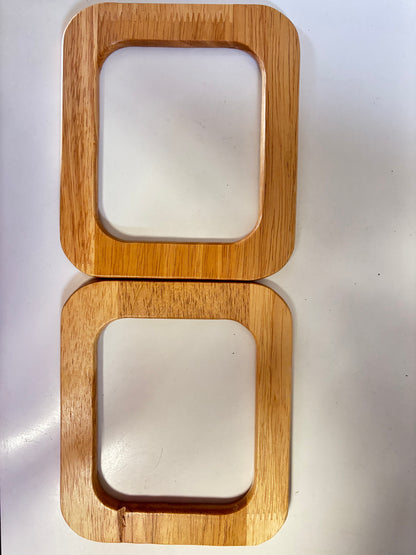 ASAS PARA BOLSOS madera y acrilico