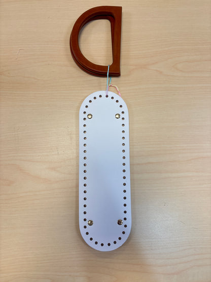Kit de cartera con asa de madera