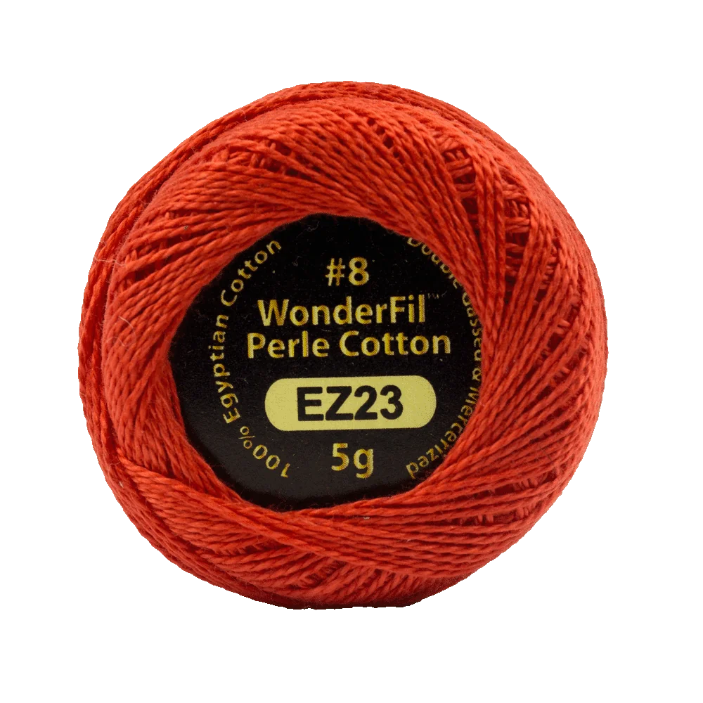 Elezanza 8wt Egyptian perle cotton thread solid color