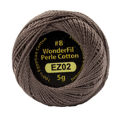 Elezanza 8wt Egyptian perle cotton thread solid color