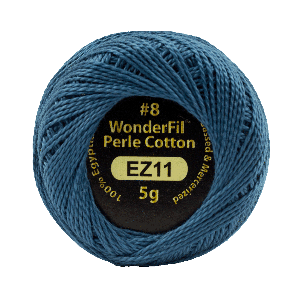 Elezanza 8wt Egyptian perle cotton thread solid color