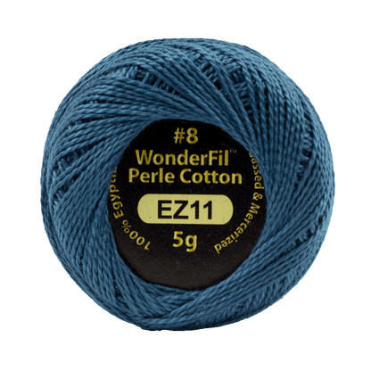 Elezanza 8wt Egyptian perle cotton thread solid color