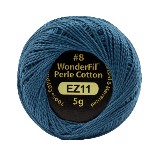 Elezanza 8wt Egyptian perle cotton thread solid color