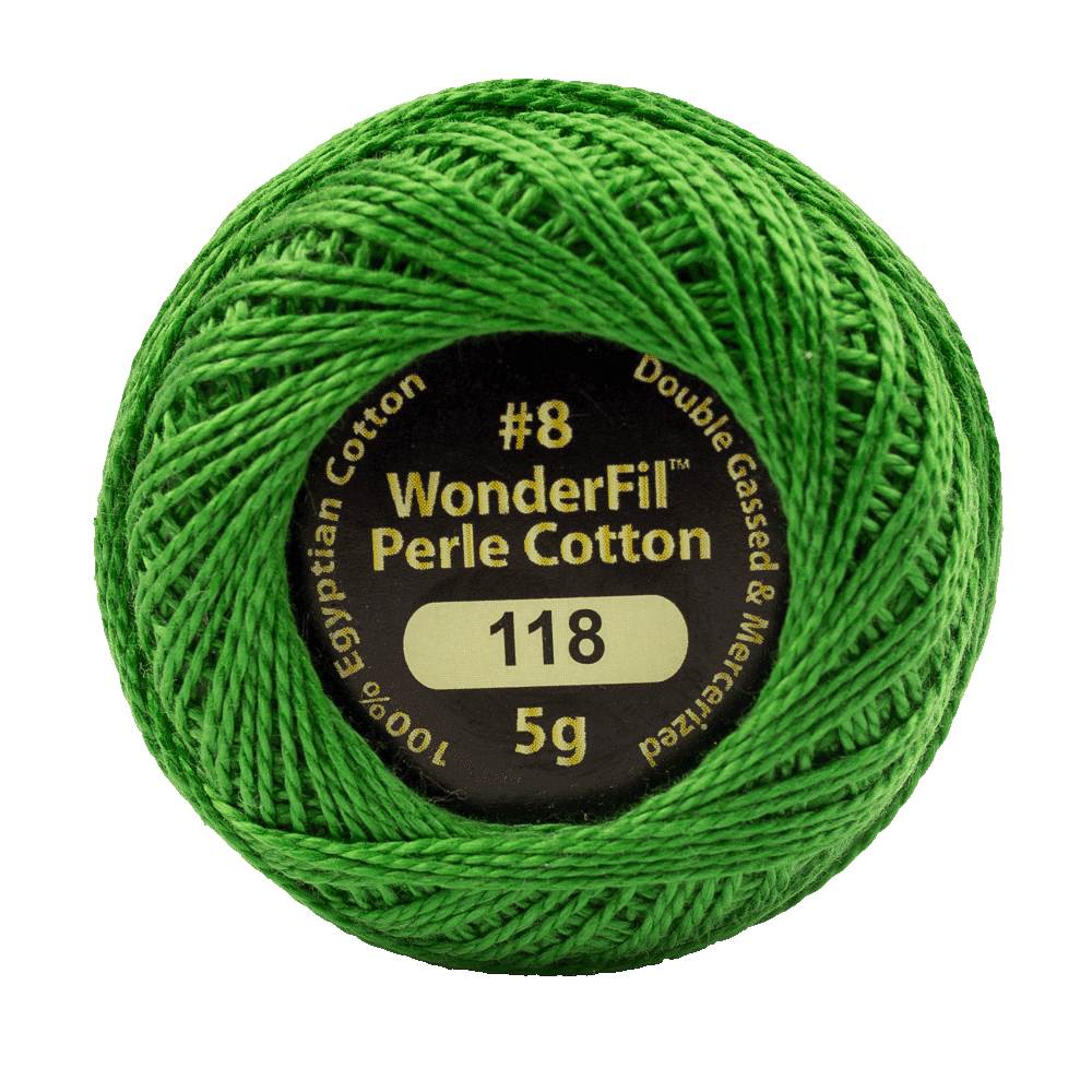 Elezanza 8wt Egyptian perle cotton thread solid color