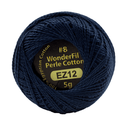 Elezanza 8wt Egyptian perle cotton thread solid color