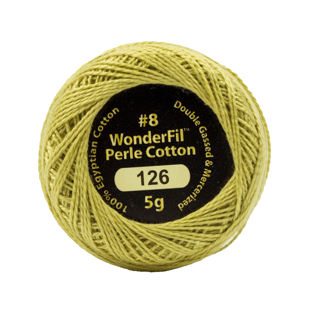 Elezanza 8wt Egyptian perle cotton thread solid color