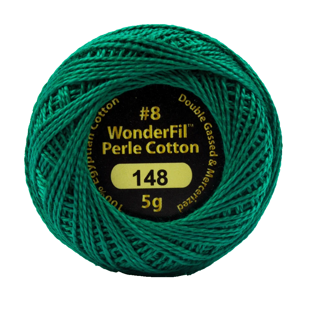 Elezanza 8wt Egyptian perle cotton thread solid color