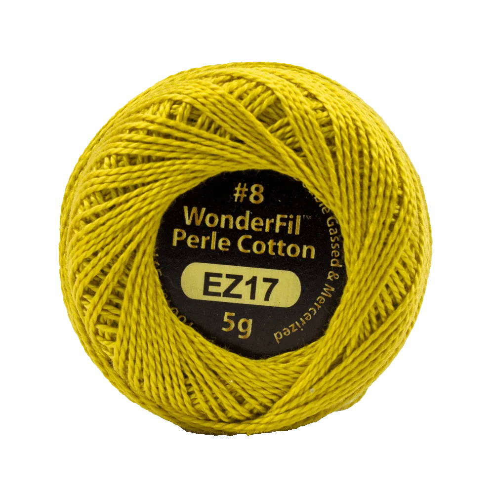 Elezanza 8wt Egyptian perle cotton thread solid color