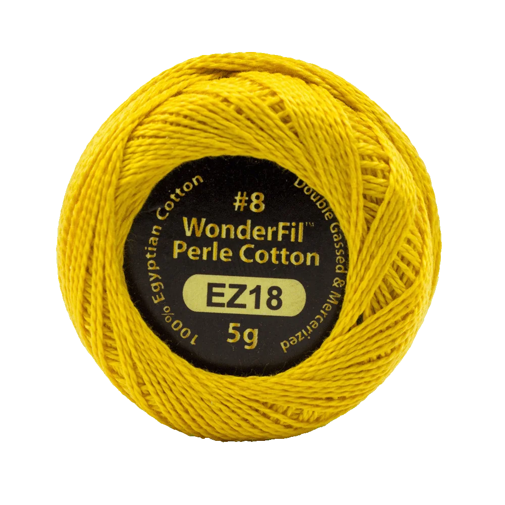 Elezanza 8wt Egyptian perle cotton thread solid color