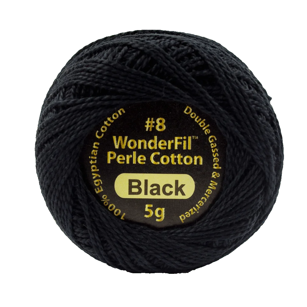 Elezanza 8wt Egyptian perle cotton thread solid color