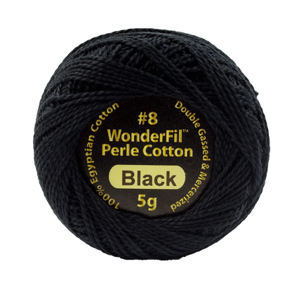 Elezanza 8wt Egyptian perle cotton thread solid color