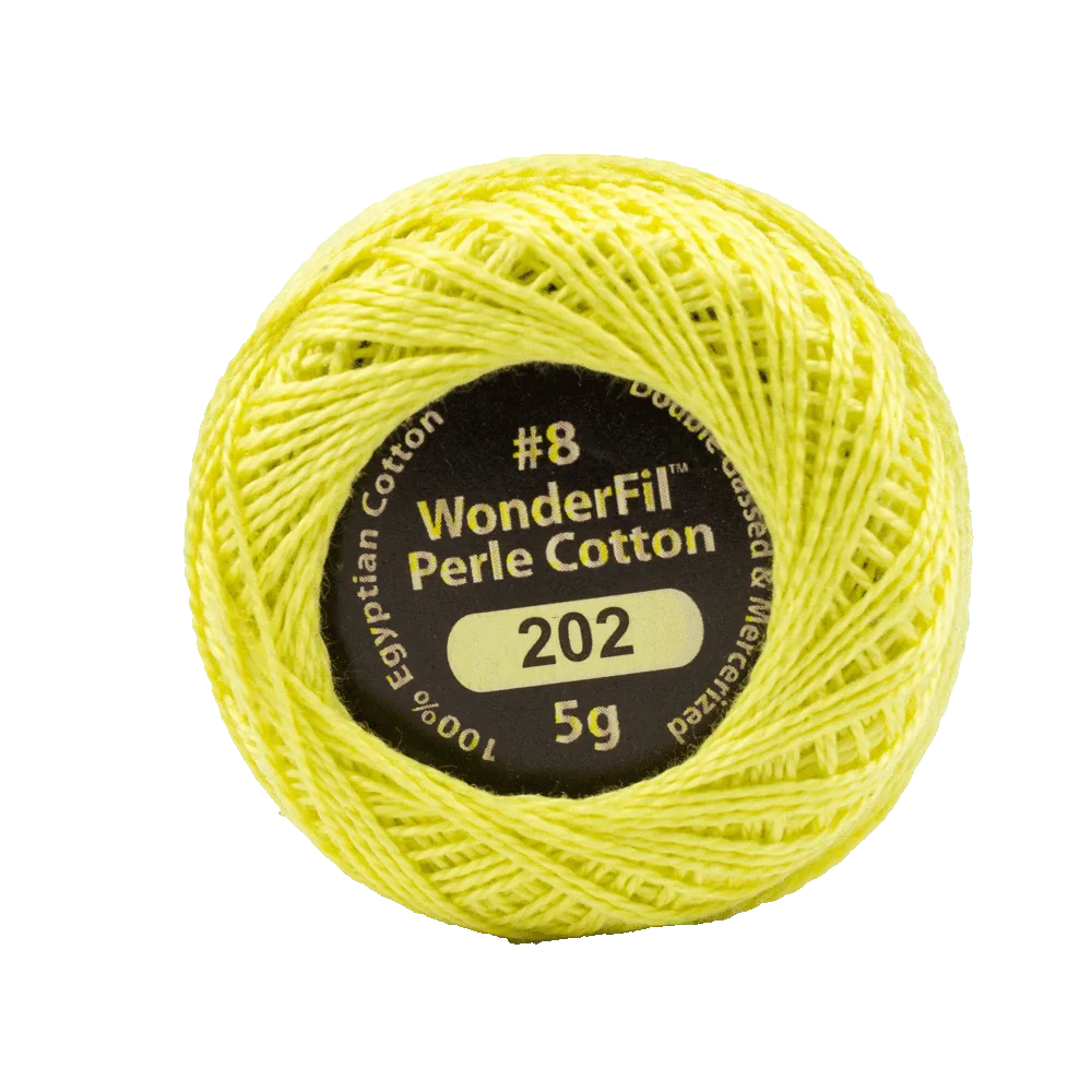 Elezanza 8wt Egyptian perle cotton thread solid color
