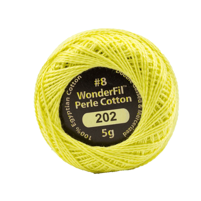 Elezanza 8wt Egyptian perle cotton thread solid color